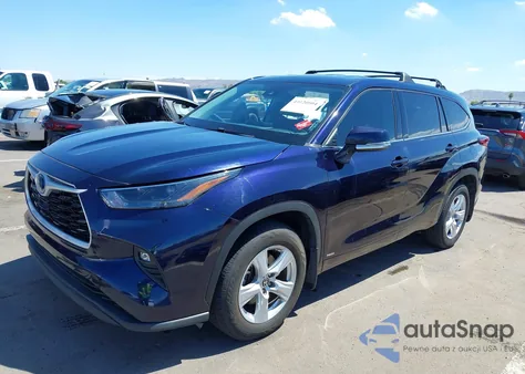 2022 Toyota Highlander Hybrid Le z USA, uszkodzony, nr VIN 5TDBBRCH4NS558785